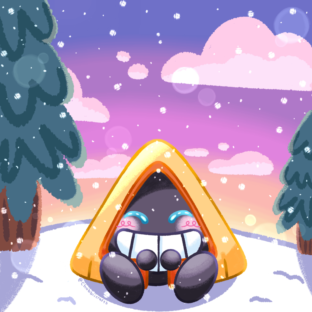 Snorunt is so happy it's snowing, it's his favorite type of weather! [OC]