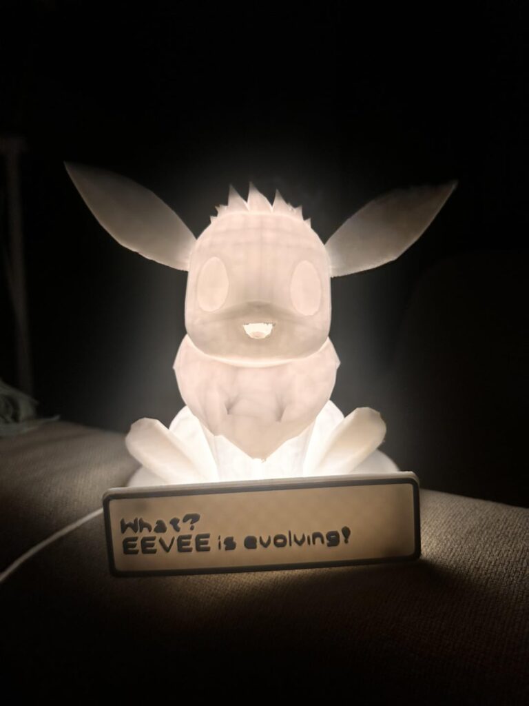 My eevee is evolving!