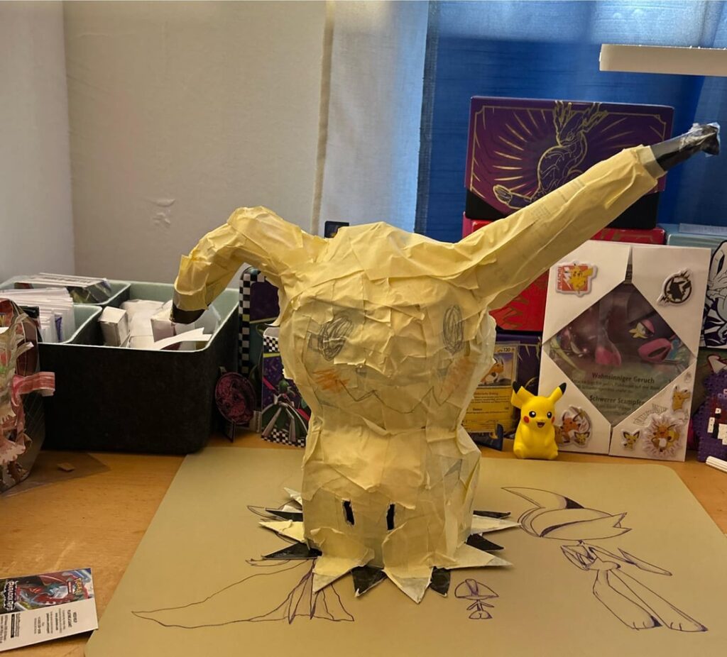 [OC] made this life size Mimikyu sculpture!