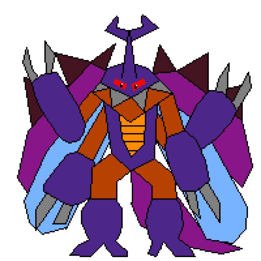 Scaradon, my take on a Bug/Dragon, Pseudo-legendary.
