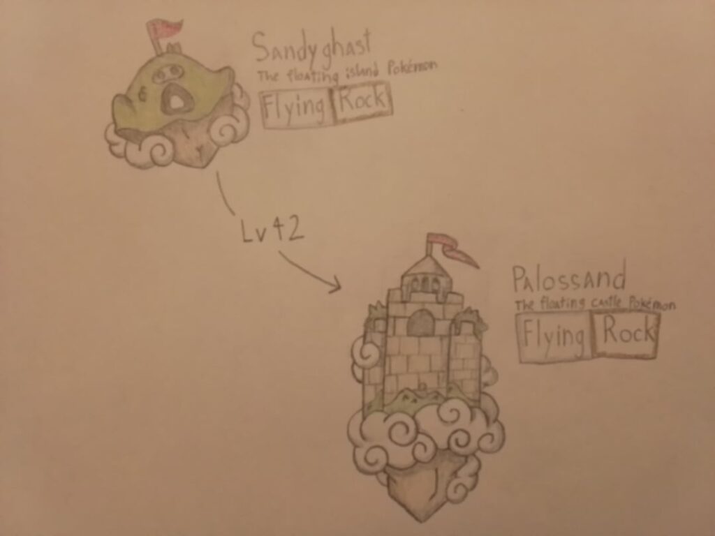 A regional variant of sandyghast and palossand based on castle in the sky