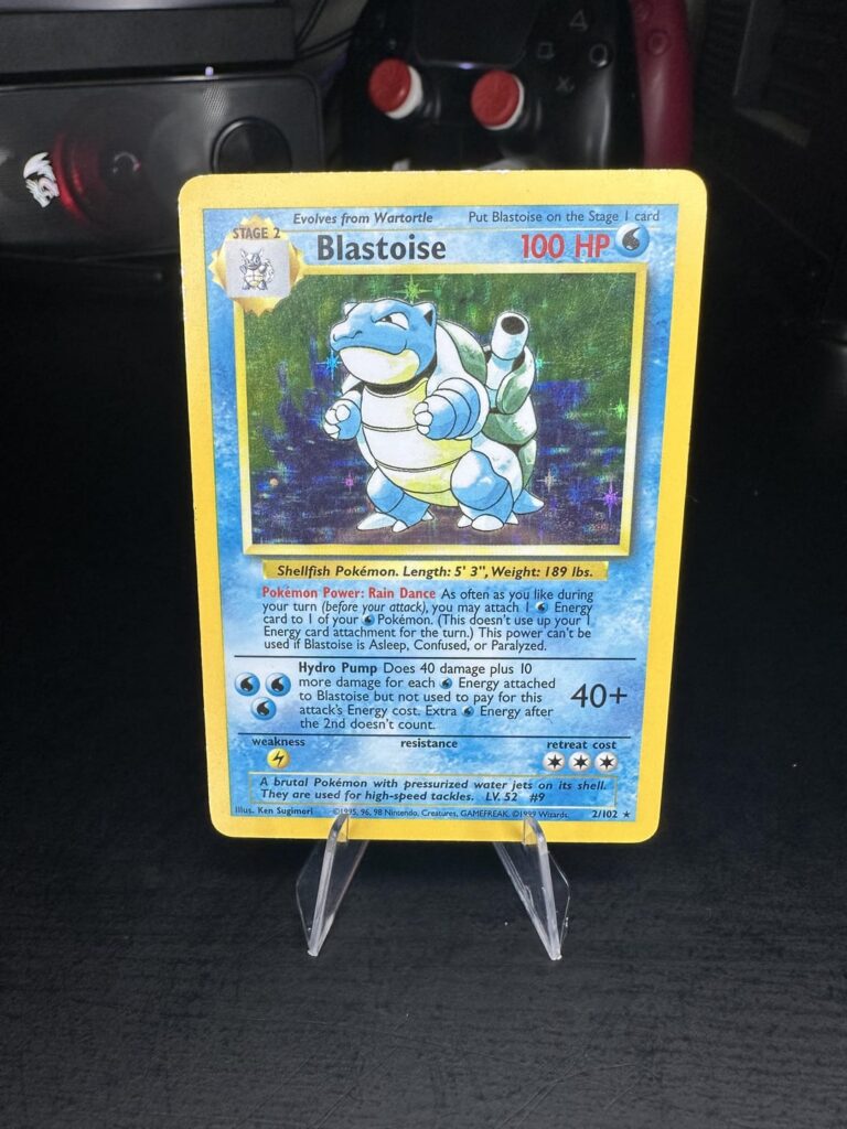 Got a base set Blastoise recently in (at least in my opinion) pretty good condition. What do you guys think? What grade do you think it would get?