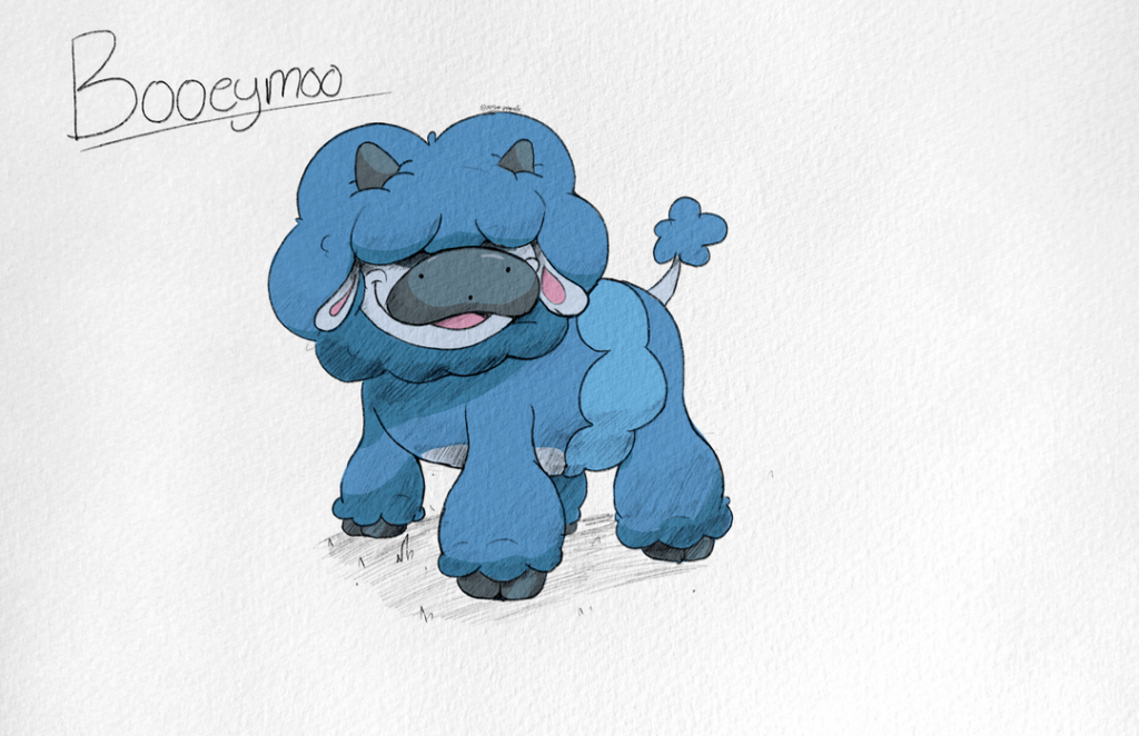 Booeymoo - The Water Calf Fakemon (updated design)