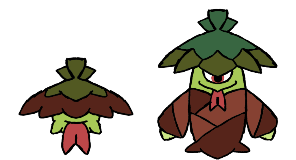 Pokémon Wasabi, also based on the yokai “Hitotsume Kozo”.