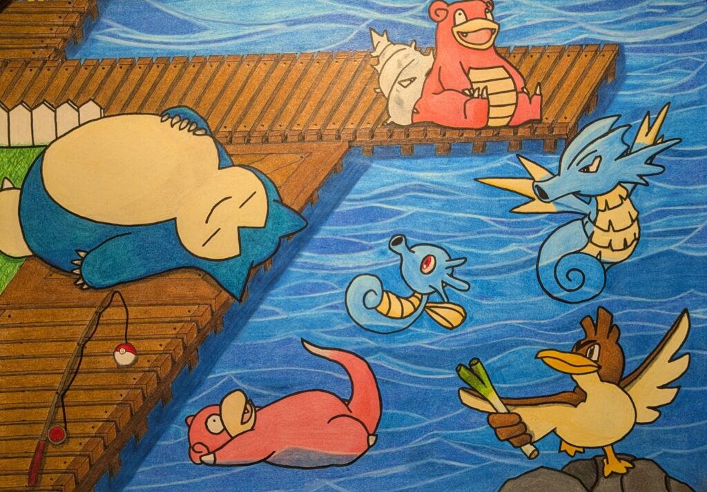 Guess the Kanto Pokemon Route in Colored Pencil [OC]