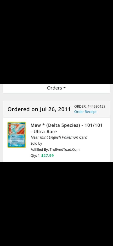 Card prices in 2011
