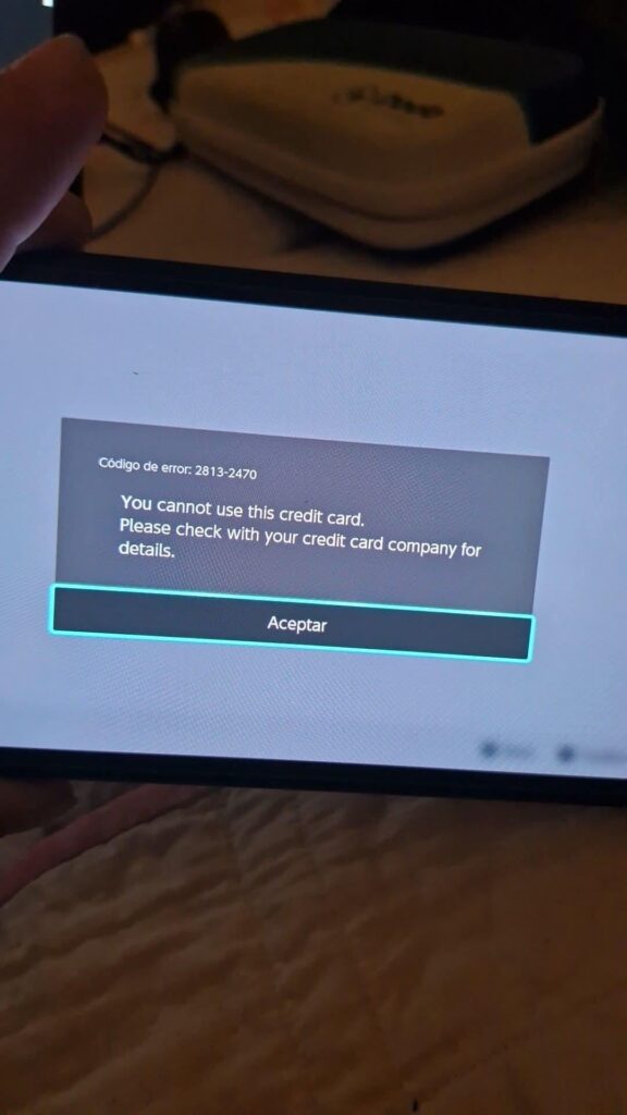 Eshop paying problem, i need help please