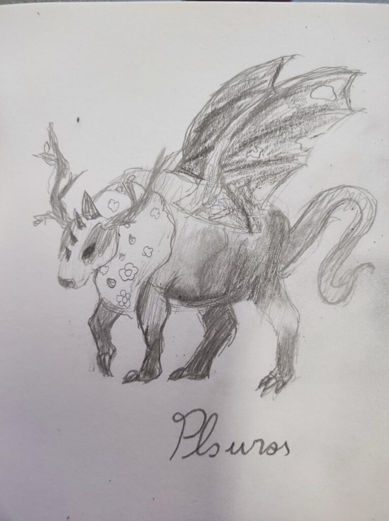 My friend (who doesn't know much abt pokemon) and I were bored so we decided to make convergent forms for Tauros (grass/dark) after spinning a roulette. Here's the results!