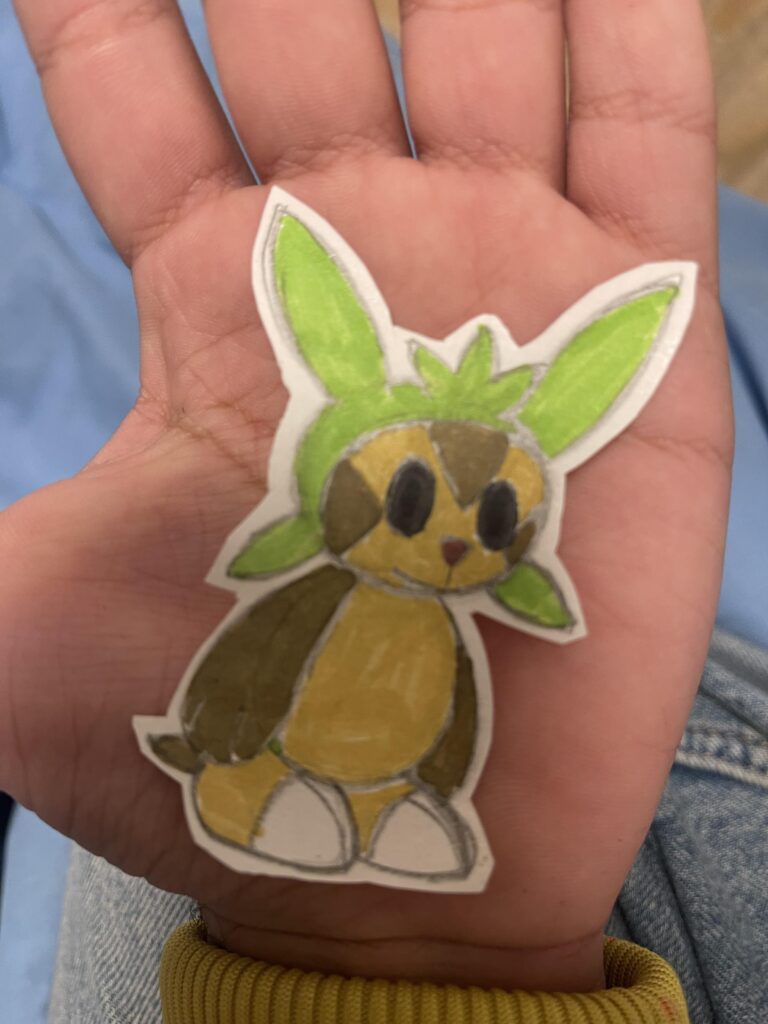 [OC] Chespin in the Paper Mario style