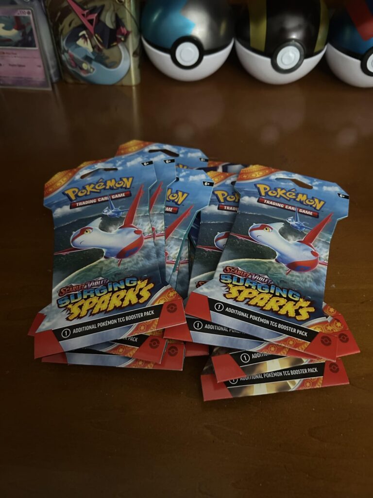14 sleeved boosters, 1 Pikachu