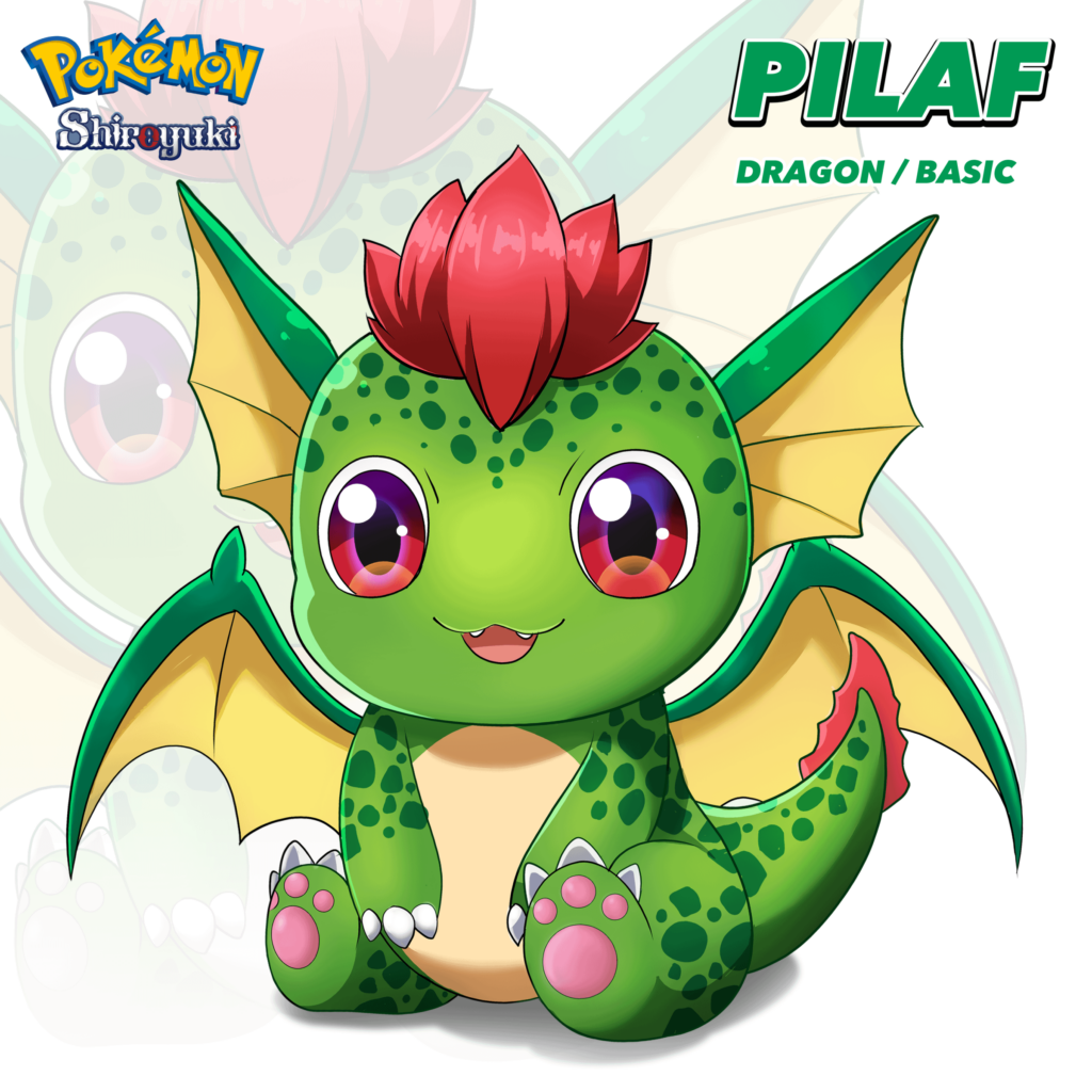 My Third Fakemon. Pilaf, the Baby Dragon. I think I have my Fakemon team ^^