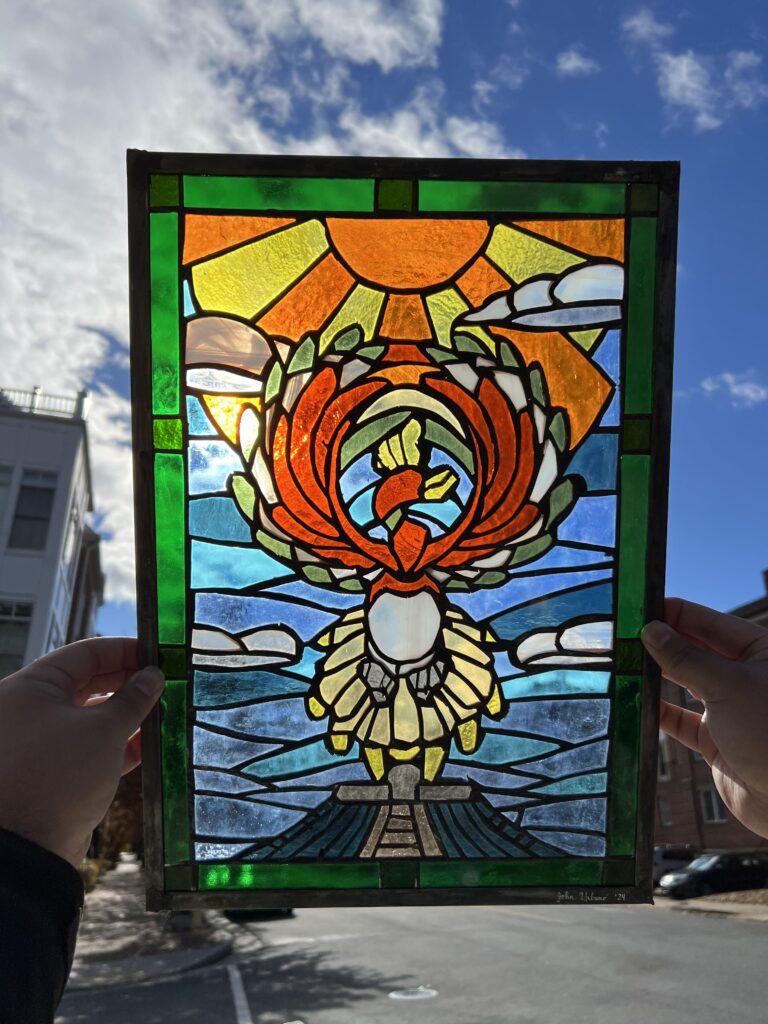 Made another Pokémon stained glass project! This time it’s Ho-Oh