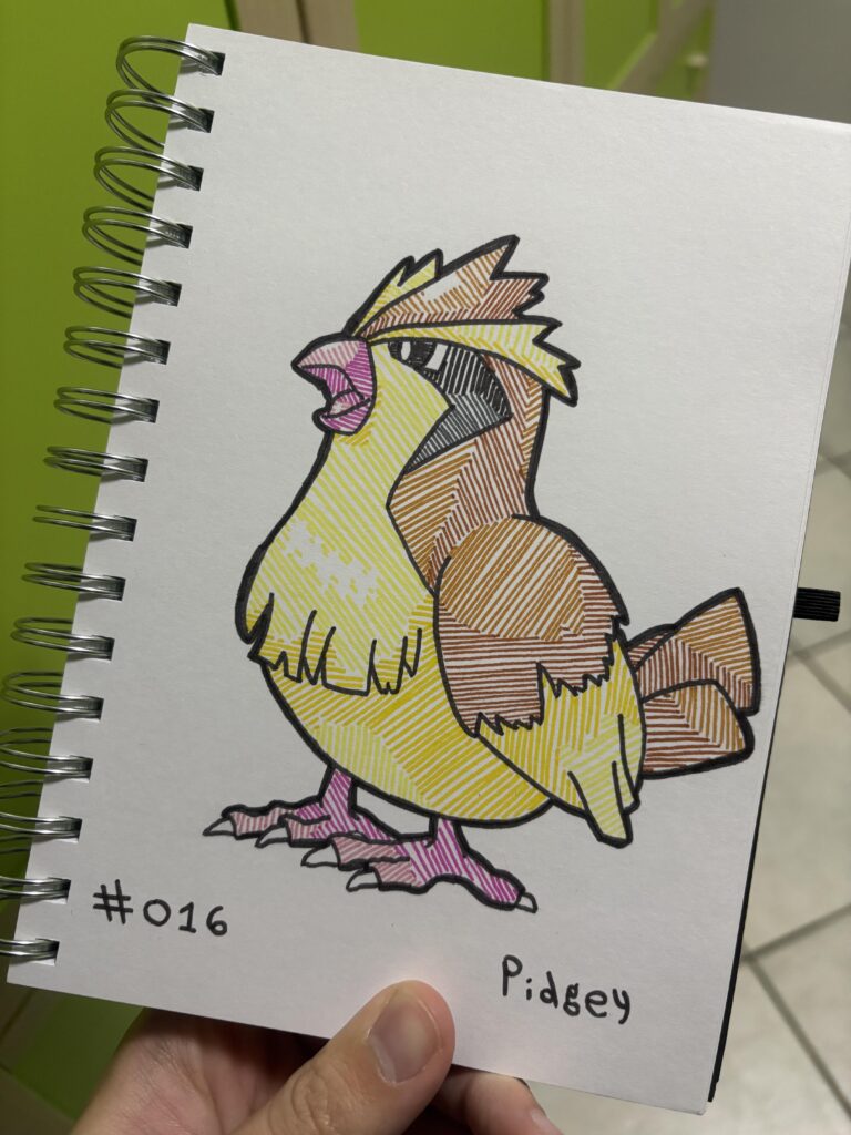 #016 Pidgey - Kanto Pokédex (OC)