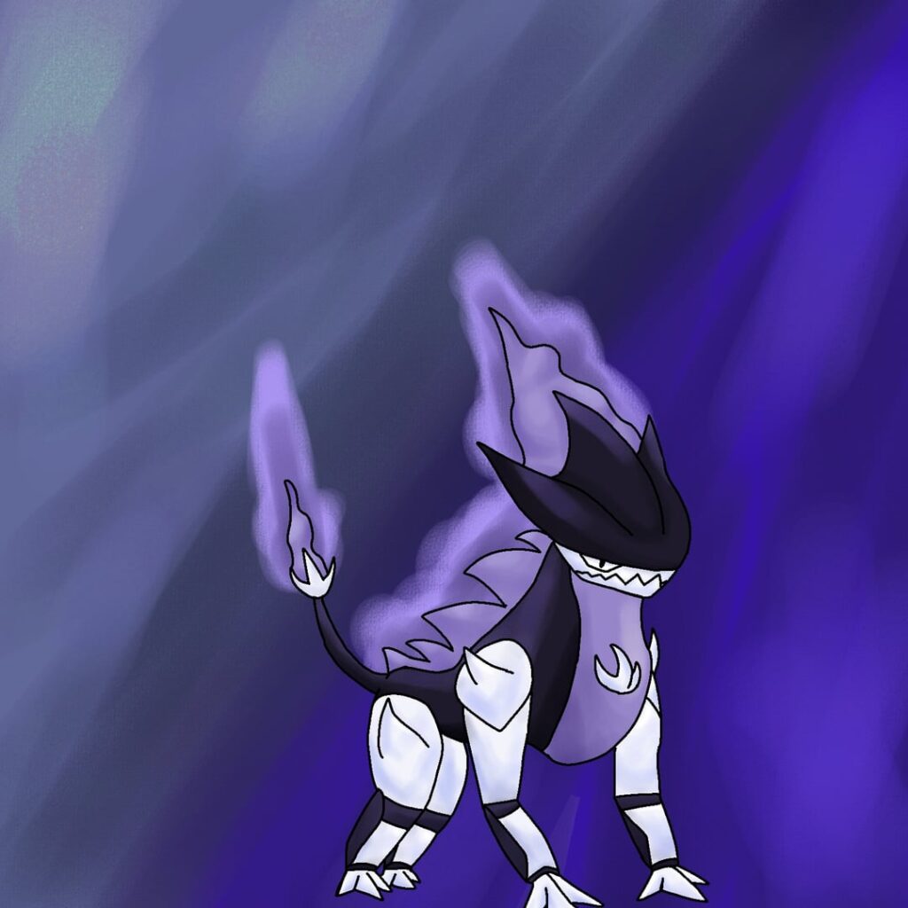 The first fakemon i had drawn, Ghouliron! A Ghost-Steel type fakemon! And some mummy fakemon, would y'all like to see the mummy fully drawn? (And re-made, i didn't like the first two stages)