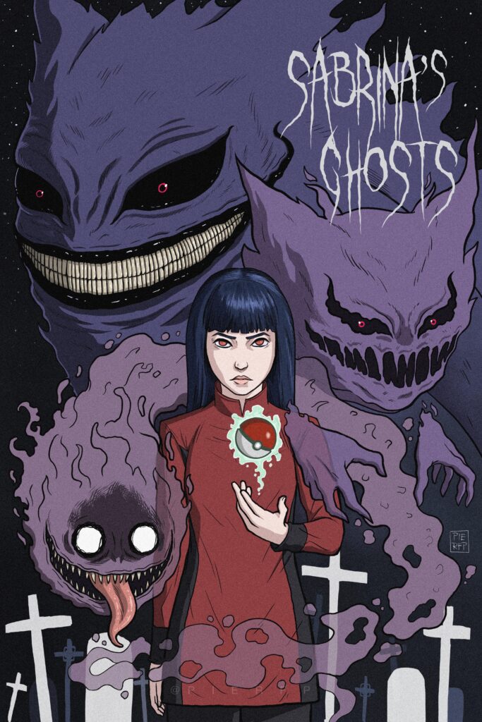 “Sabrina’s Ghosts” (digital painting, 2024)
