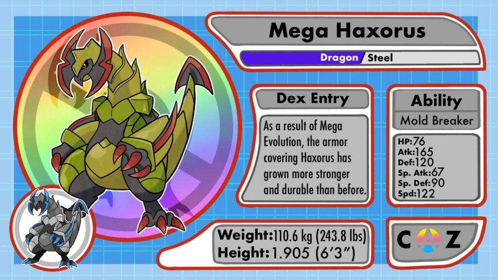 [OC] Finished my concept of a Mega Evolution for my favorite Pokémon!