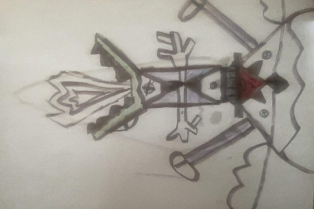 My little brother made this Pokemon. It is called Megablaster. More information and an EXCLUSIVE INTERVIEW with the ARTIST in the Comments!
