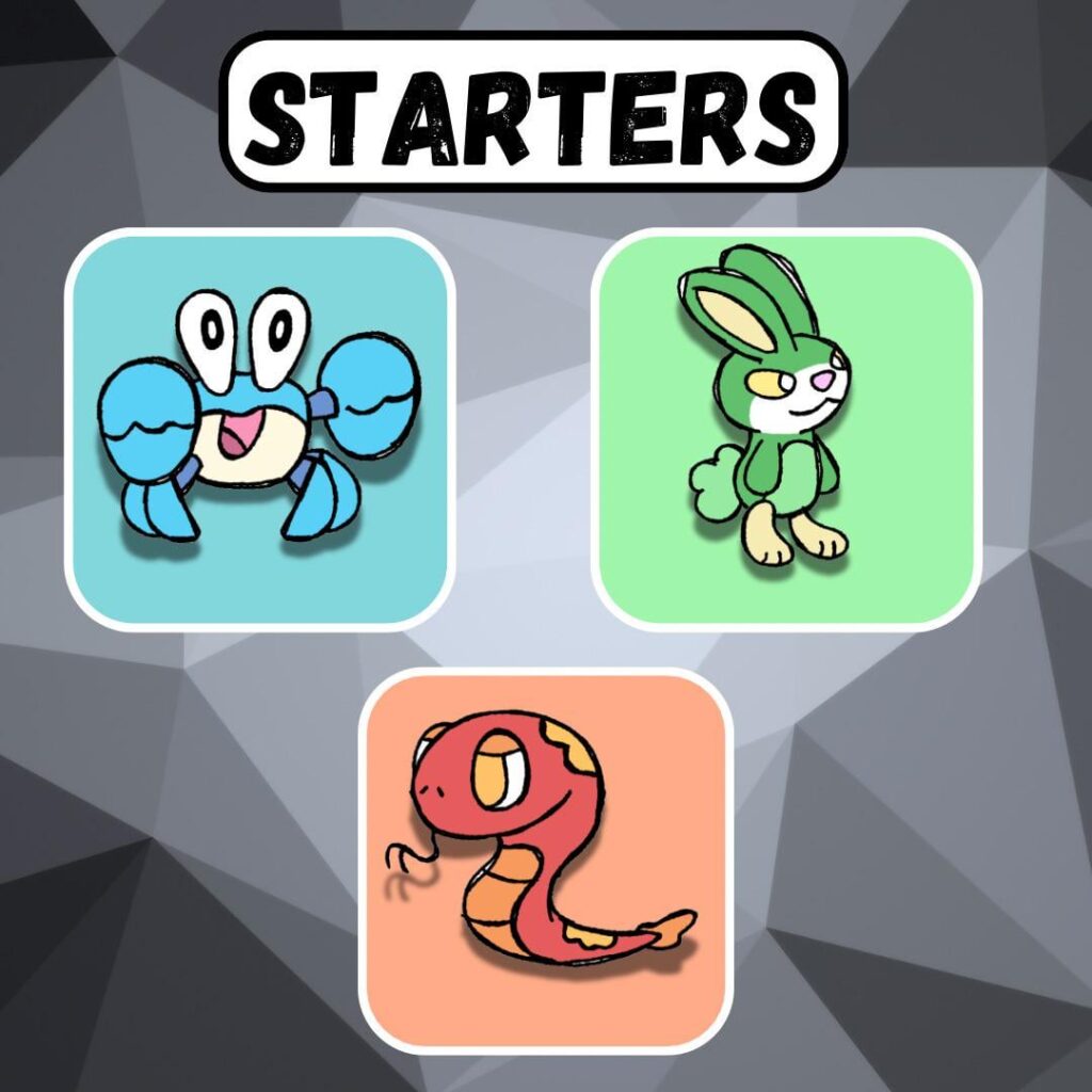 Starter Pokémon Redesign 3.0