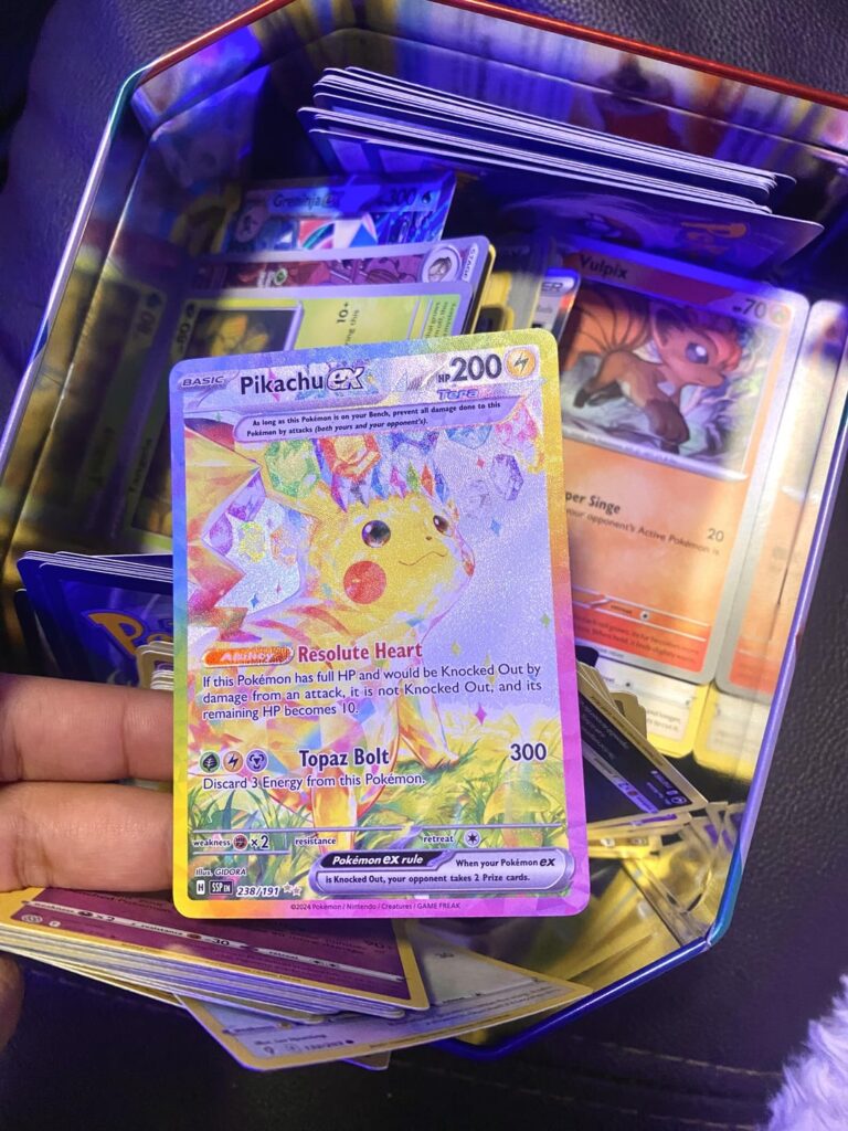Found out my little brother not only pulled THE pikachu, but he’s just kept it in a random tin💀