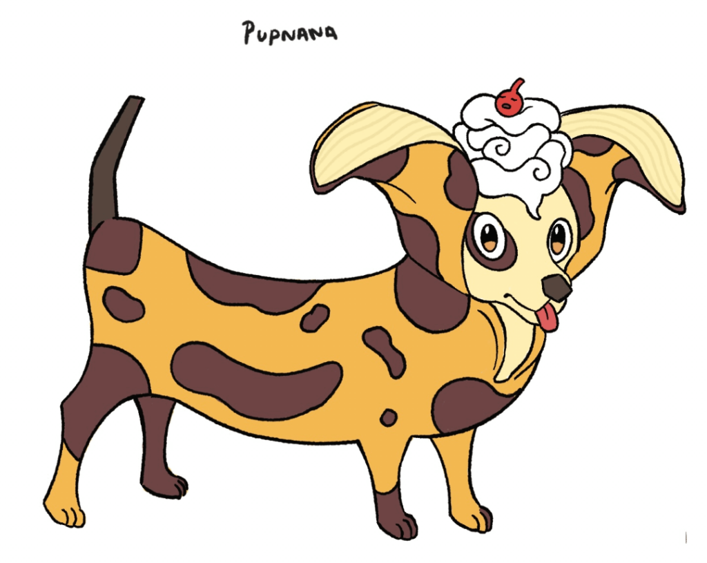 Pupnana, the banana pudding Pokémon [OC]