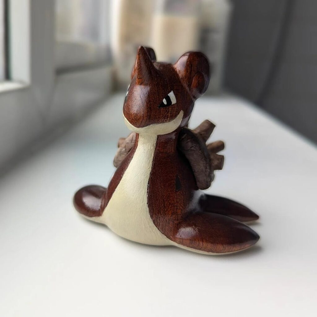 I carved a Lapras out of Sapele and Walnut! [OC]