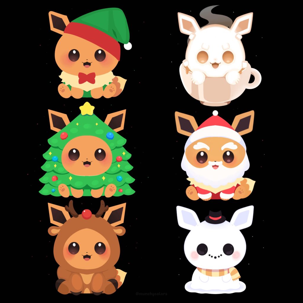Christmas Eevees 💚❤️