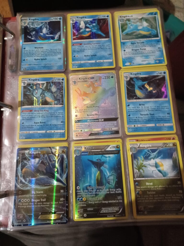 My Kingdra collection so far. It's a deep sea dragon. What's not to love?