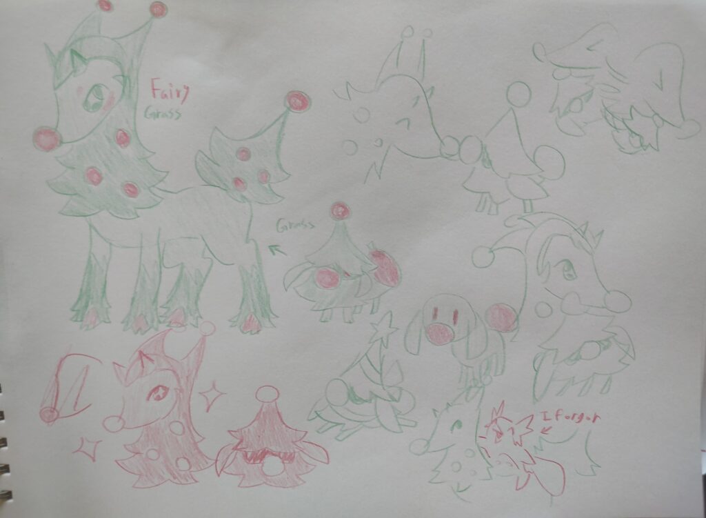 christmas fakemon but idk what to name it