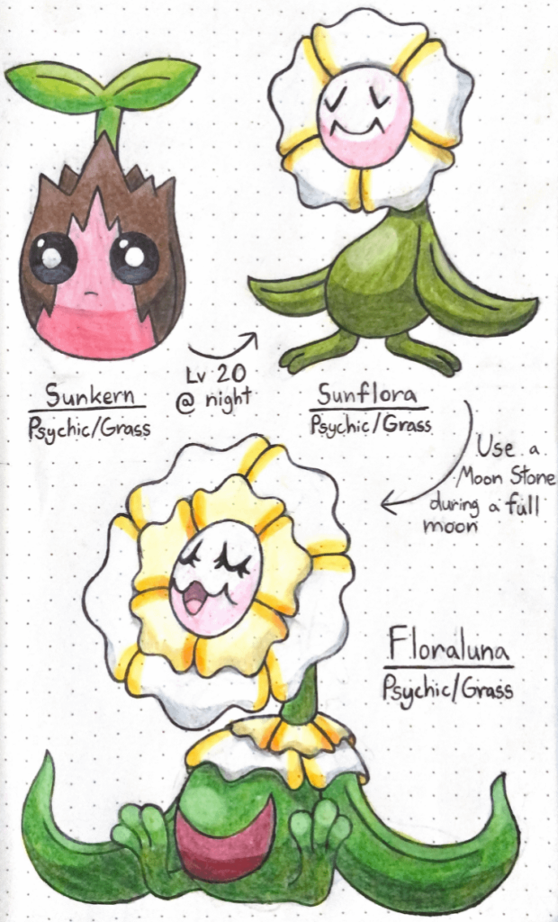 Made this regional Sunkern for my dex.  My iPad has been broken so this is the first drawing I've really done on paper in a while