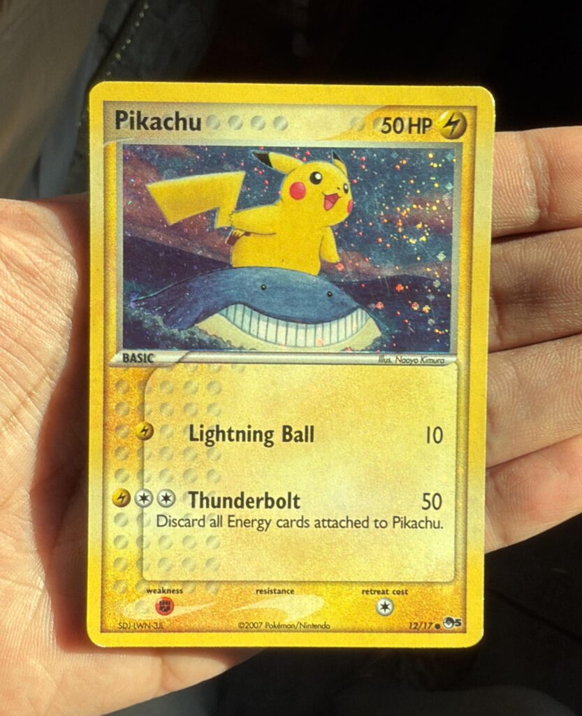 Wailmer riding Pikachu