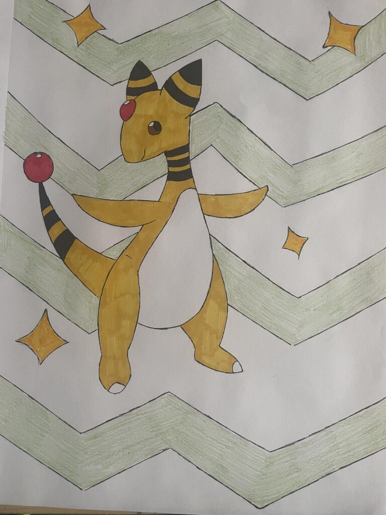 Ampharos dawing