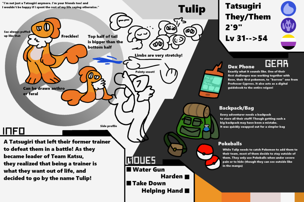 (OC) Can a pokemon become a pokemon trainer? Tulip is making the journey to find out!