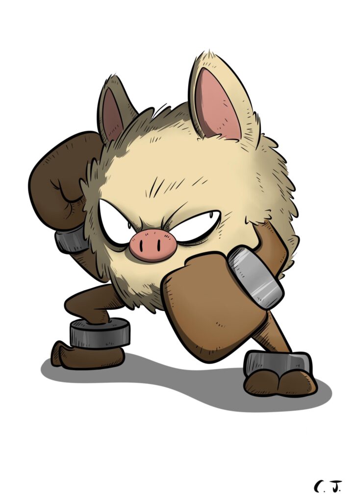 Primeape ready for battle! art made by me