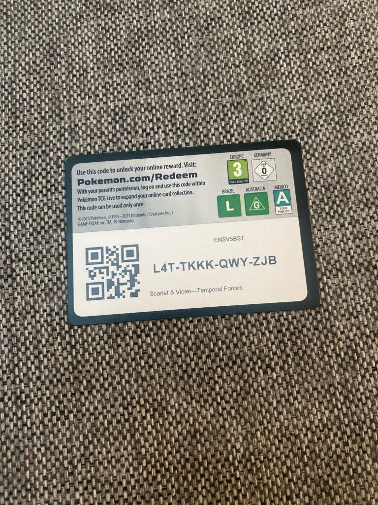 Free TCG code once again, enjoy!