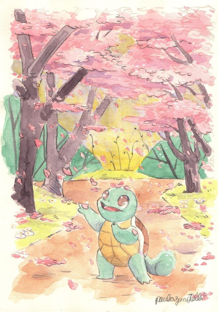 Squirtle art I've made as a commission for Andy!