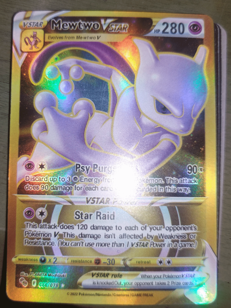 I just pulled this Mewtwo Vstar lol