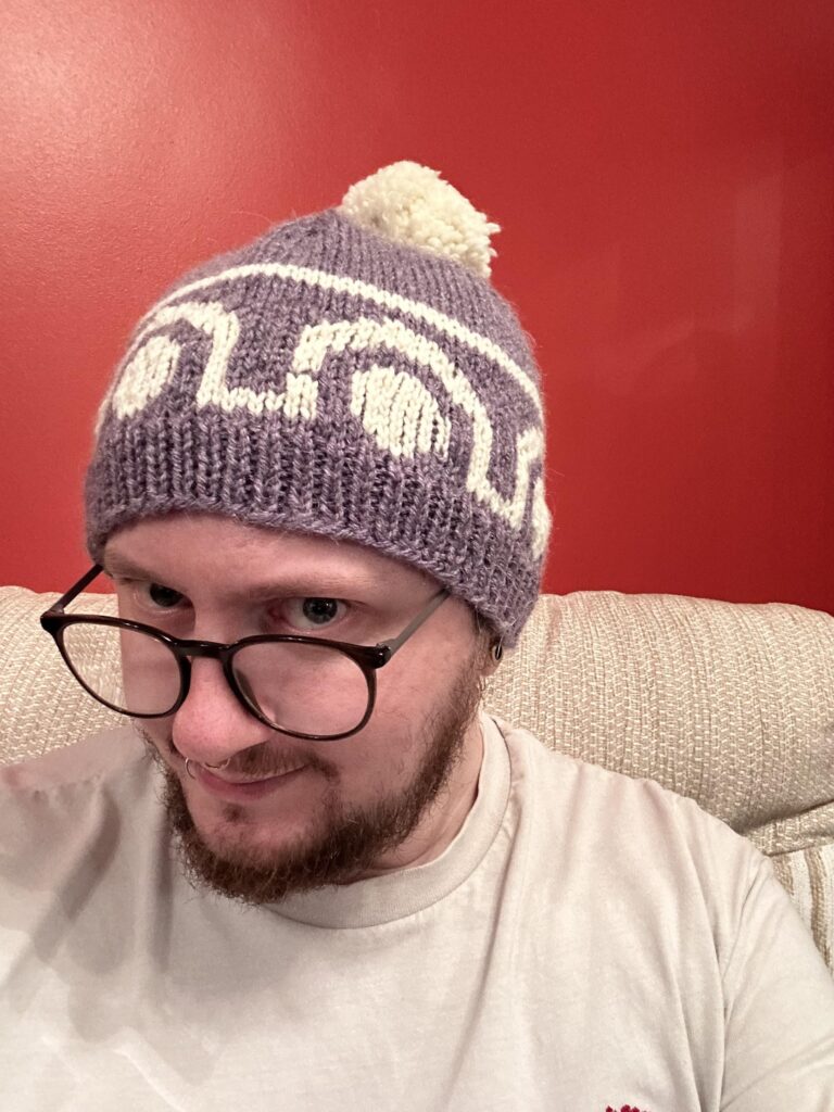My girlfriend’s nan knitted me a Professor Laventon hat for Christmas!