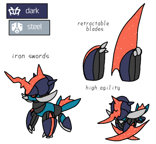In a distant future, where paradox pokemon are normal thing, player will encounter a bounty hunters trio - three pokemon that were created to stop protagonists from breaking the plans of evil organization! Meet the iron swords, iron vapor and iron arrow! (Farado region)