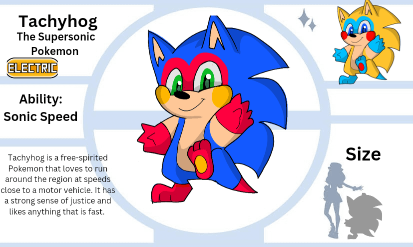 Tachyhog! (Based on Sonic the hedgehog)