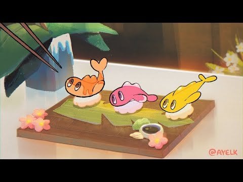 POV you ordered the wrong dragon roll (Animation by me)