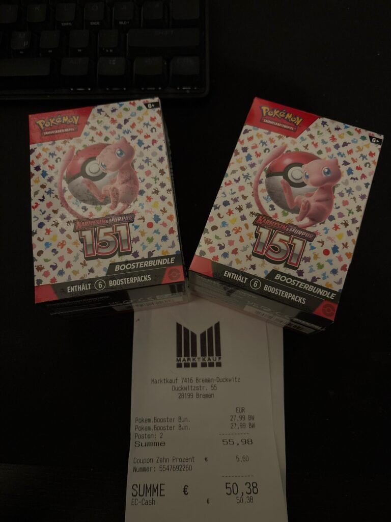 2x 151 Booster Bundle für 50,38€ vom Marktkauf