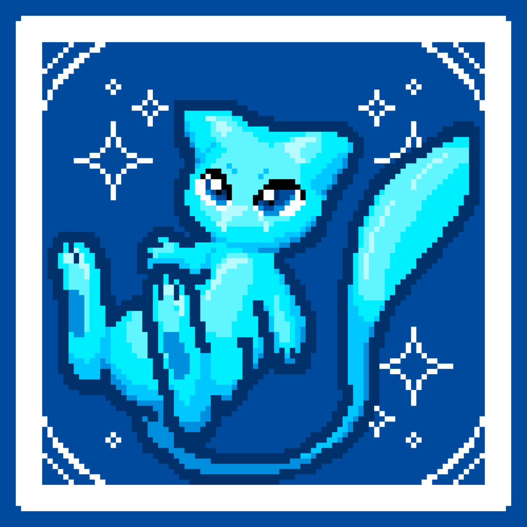 Shiny Mew (Pixel Art) (OC)