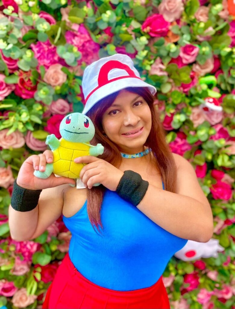 Pokemon Trainer Leaf from Pokémon LeafGreen and FireRed
