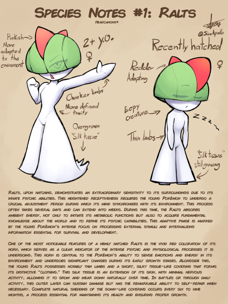 [OC] "Scientific" Species Notes: Ralts #1