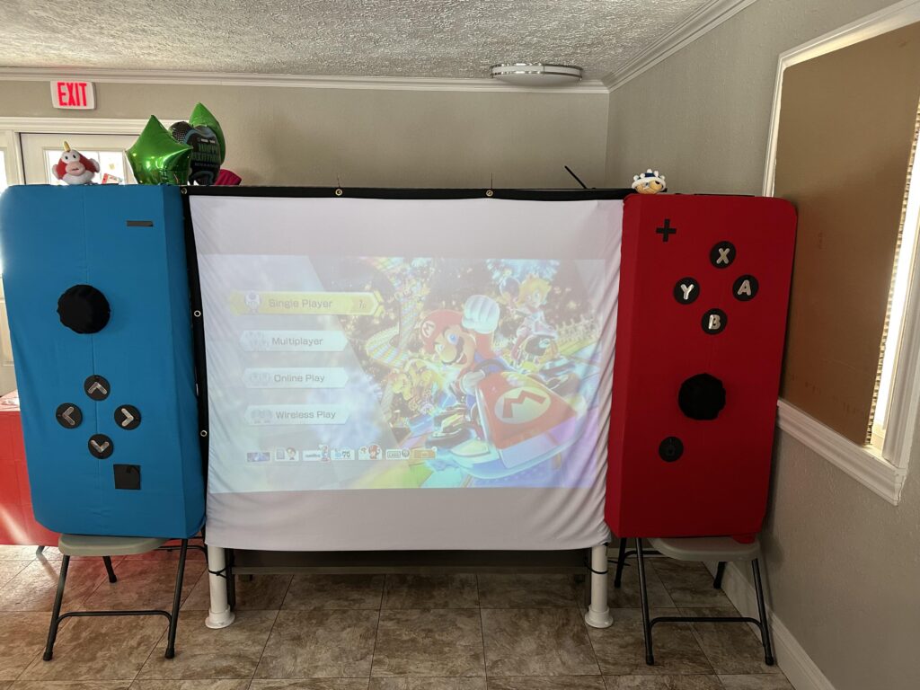We made our own projector setup!