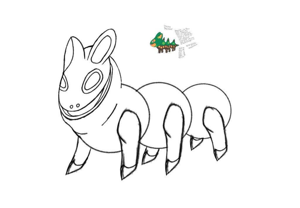 Currently redesigning some of my old fakemon designs. It’s not perfect need some help. Any suggestions