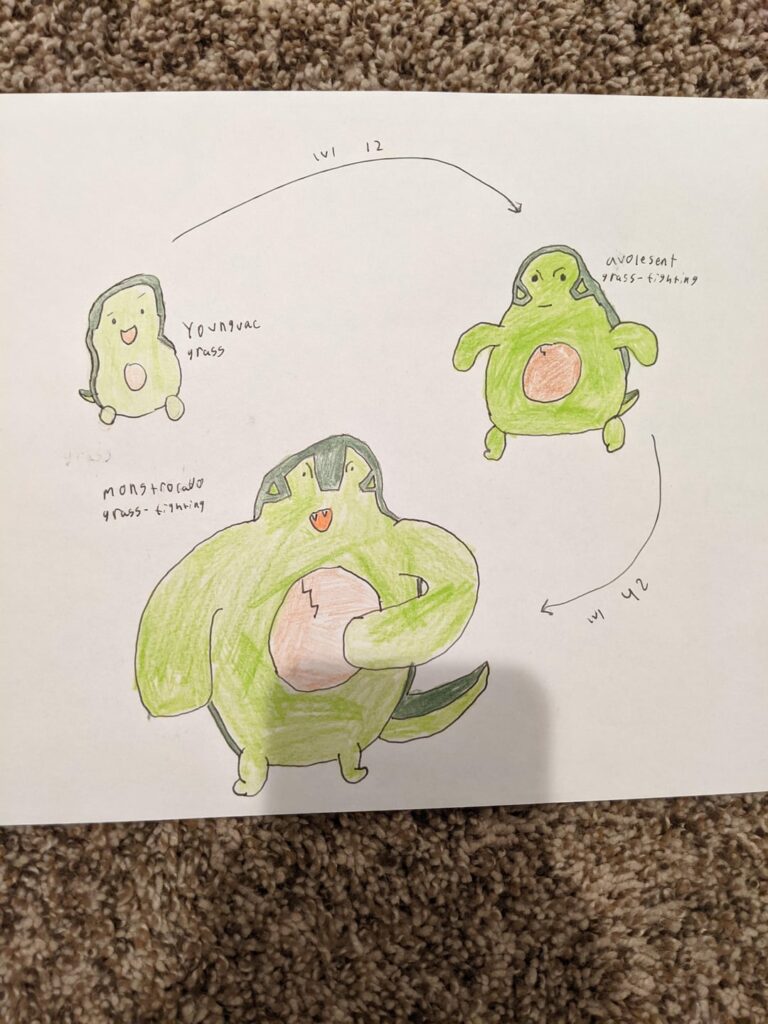 I made pokemon based off of a random thing in my room thus...