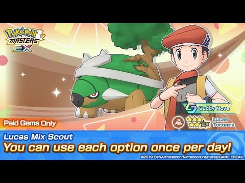 Pokemon Masters EX: Mix Lucas & Torterra Showcase