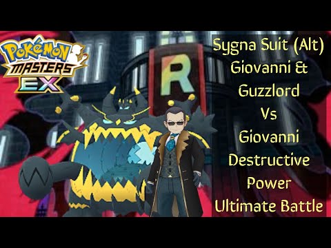 Sygna Suit (Alt) Giovanni And Guzzlord 1/5 Showcase. Pokemon Masters EX.