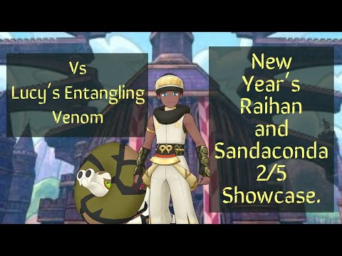 New Year's Raihan And Sandaconda 2/5 Showcase. Pokemon Masters EX.